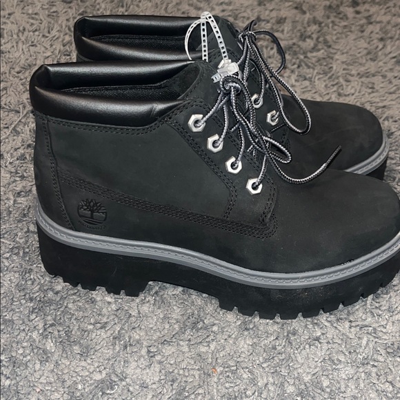 🥾🖤Timberland Women's Stone Street Platform Waterproof Chukka Boot - Picture 5 of 8